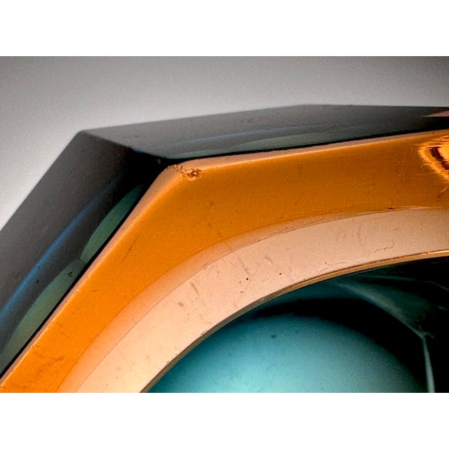 Faceted Murano Glass Art Bowl by Flavio Poli for Seguso Verti d'Arte, 1960s For Sale - Image 16 of 18