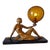 1930's Art Deco Sculpture "Lady Lamp" For Sale
