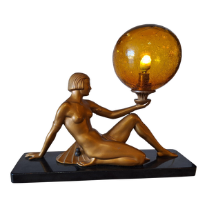 1930's Art Deco Sculpture "Lady Lamp"