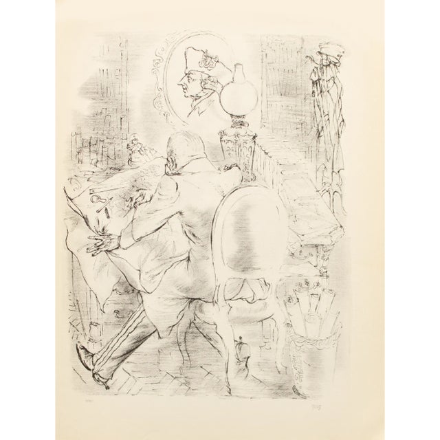 1939 After George Grosz "The General", First Edition Period Offset Lithograph For Sale