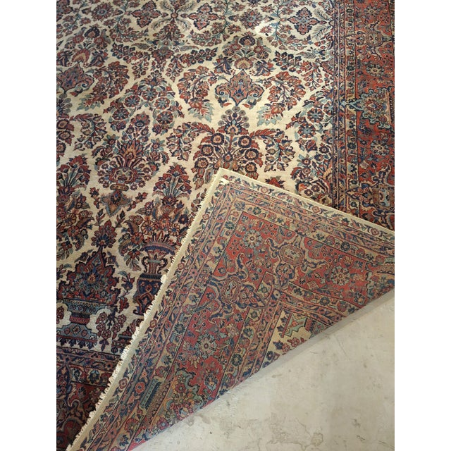 Textile Circa 1900 Persian Sorouk Rug For Sale - Image 7 of 9