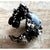 Metal Vintage Erickson Beamon Smokey Gemstone Bracelet Cuff For Sale - Image 7 of 12