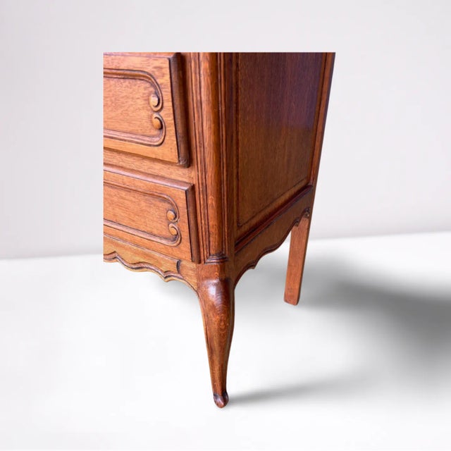 Brown Antique French Country Chest With Three Drawers For Sale - Image 8 of 9