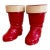 1930s German Pulp Paper Mache Santa Boot Candy Holders, Set of 2 For Sale
