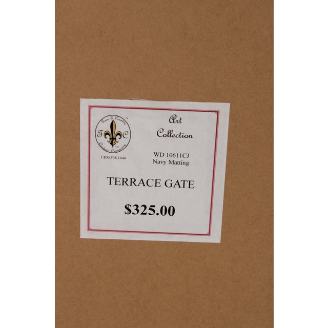 Large Framed Art Print of Gate & Foliage For Sale - Image 14 of 14