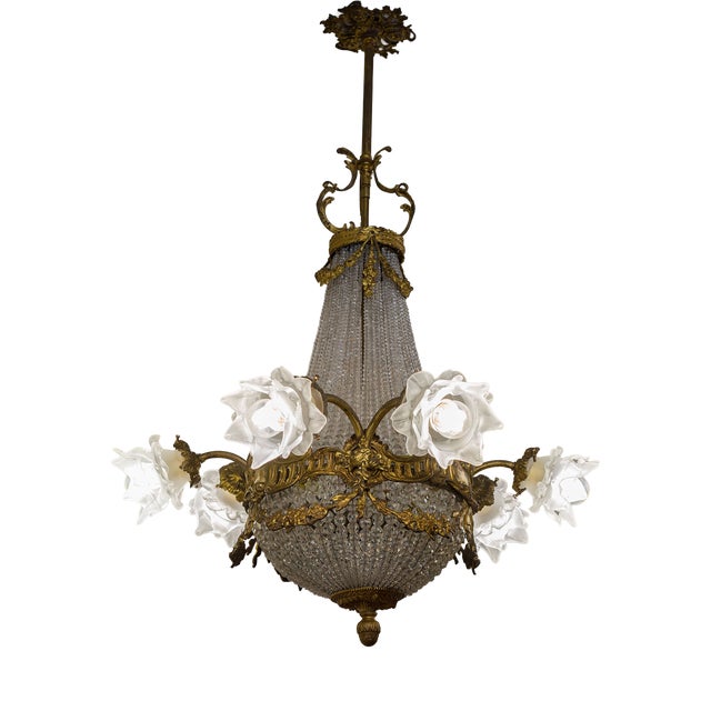 Antique Belle Époque Hot Air Balloon Chandelier, 1890s For Sale