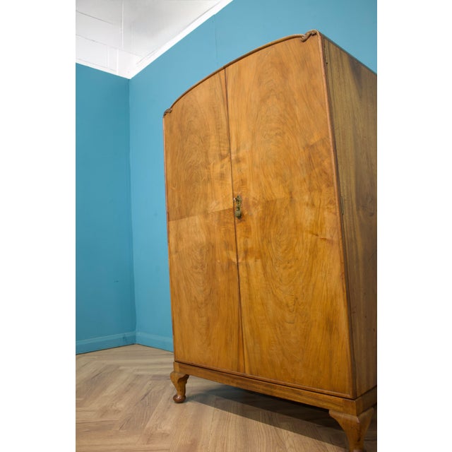Art Deco Walnut Compactum Wardrobe, 1930s For Sale - Image 4 of 11