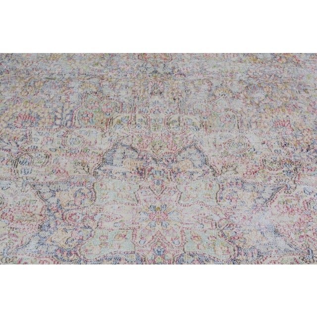 Vintage Turkish Anatolian Hand Knotted Wool Rug, 7'6x10'7 For Sale In New York - Image 6 of 6