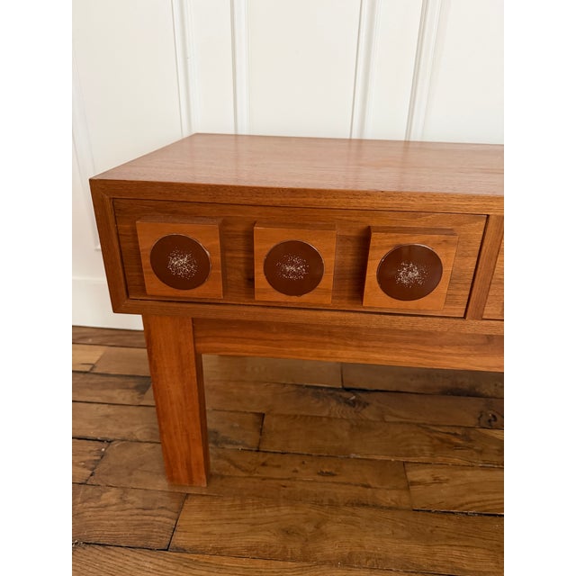 Wood Cube Enamel Console by Lars Göran Nilsson for Glas & Trä. Sweden, 1960s For Sale - Image 6 of 12