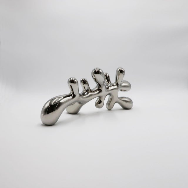 1960s Abstract Sculpture in Polished Aluminum For Sale - Image 14 of 17