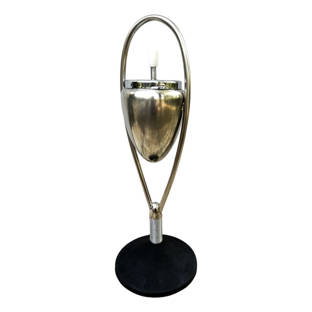 Mid-Century Modern Standing Ashtray in Chrome, 1950s For Sale