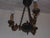 Mid-Century French Empire Style Bronze 3-Branch Swan Chandelier by Lucien Gau, 1970s For Sale - Image 16 of 18