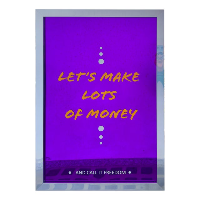 Giuseppe Castellano, Reflected Visibility, 2026, Front Laser Engraving on Mirrored Acrylic Glass and Acrylic Painting For Sale