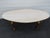 French Antique Gold Finish Oval Marble Top Coffee Table 6640 For Sale - Image 13 of 18