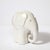 Mid-Century Modernist Off White Glazed Terracotta Elephant Sculpture For Sale - Image 4 of 11