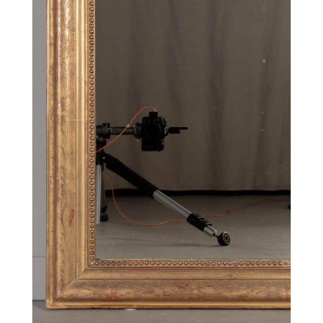 Louis Philippe French Louis Philippe Style Gilded Mirror 33.75"w X 48"h For Sale - Image 4 of 8
