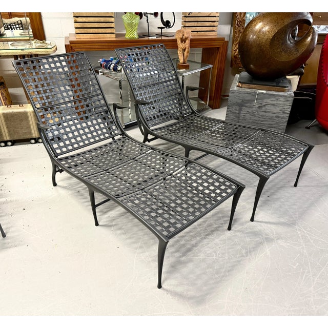 2000 - 2009 Attributed to Brown Jordan Sol Y Luna Chaise Lounge Priced Individually For Sale - Image 5 of 12