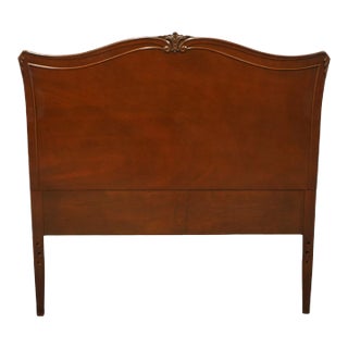 Vintage Antique Solid Mahogany French Provincial Twin Size Headboard For Sale