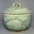 15th Century & Earlier Antique Chinese Official‑Style Celadon Lidded Jar With Relief Floral Motifs For Sale - Image 5 of 7