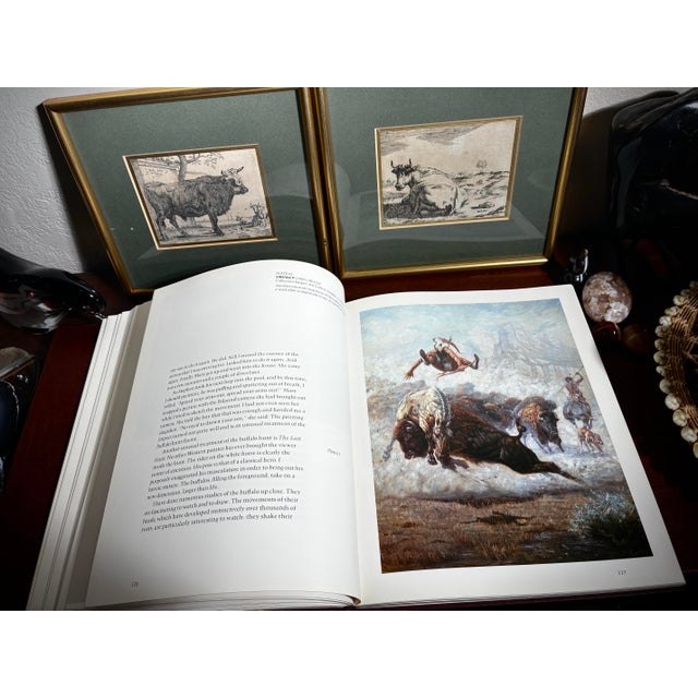 Tribal 1980s Large Leather-Bound Perillo Art Portfolio Coffee Table Book For Sale - Image 3 of 3