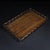 Wood Huali Rosewood Rectangular Tray With Scalloped Edge For Sale - Image 7 of 9