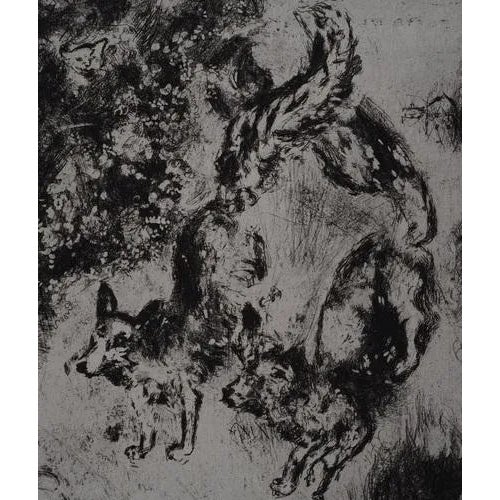 Marc Chagall, The Foxes, Original Engraving For Sale - Image 4 of 5