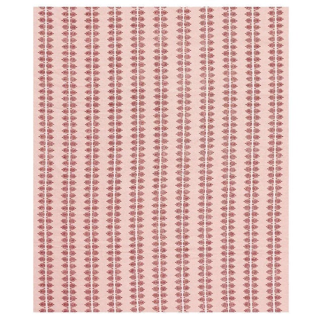 Alva Hand Block has a beautifully home-spun appeal. The Vertical stripes in the hand-woven fabric are adorned with block-...