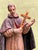Baroque Artist, Saint Aloysius Gonzaga Polychrome Sculpture, 17th Century, Wood For Sale - Image 4 of 12