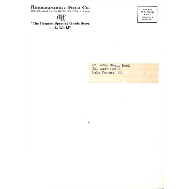 [41] pp. Abercrombie & Fitch Co. 1963 Stapled wraps 9 1/2" x 7 1/4"