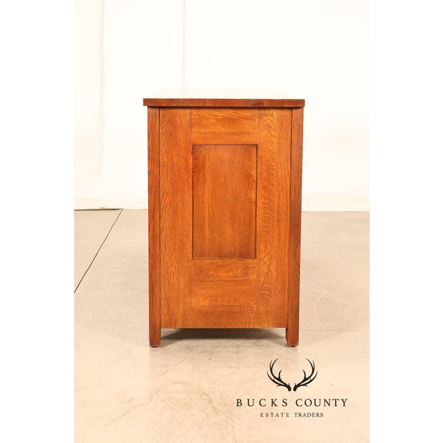 Stickley Syracuse Mission Collection Syracuse Oak Sideboard For Sale - Image 12 of 18