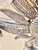 French Art Deco Gilt Silver and Glass Chandelier, 1930s For Sale - Image 3 of 8