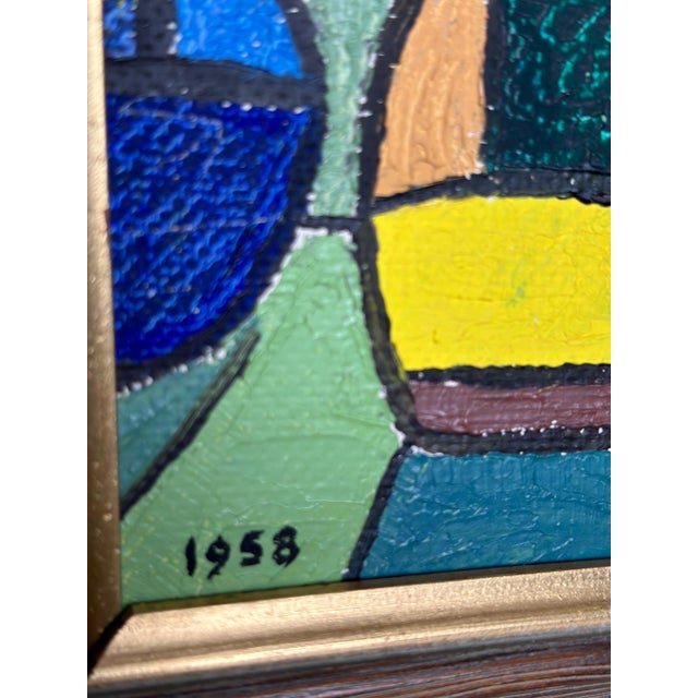 1950s Tommy Hallberg, Harbour Scene, 1958, Oil on Panel, Framed For Sale - Image 5 of 18