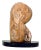 Mid-Century Modern Abstract Travertine Sculpture on Granite Base For Sale