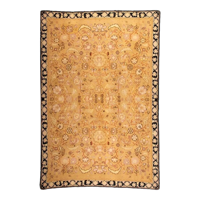 Vintage Hand-Woven Portuguese Sumac Rug For Sale