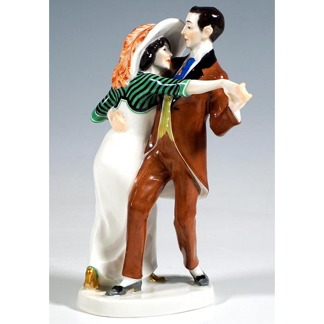 Art Nouveau Figure Group by Alfred Koenig for Meissen, 1890s For Sale - Image 4 of 7