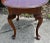 Knob Creek Cherry Oval End Table Vintage Queen Anne Side Drawer 1980s Accent For Sale - Image 11 of 14