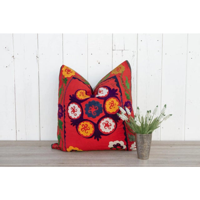 Suzani embroidery is a traditional form of needlework originating Central Asia. Suzani is a Persian word meaning "needle...