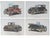 Vintage Set of 4 John M Peckham 1909-1930 Laminated Placemats Signed 1909 Ford Model T Roadster 1926 Ford Model T Touring...