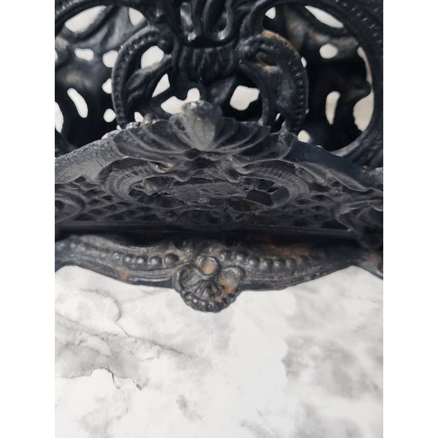 1940s Victorian Cast Iron Letter Holder For Sale - Image 12 of 16
