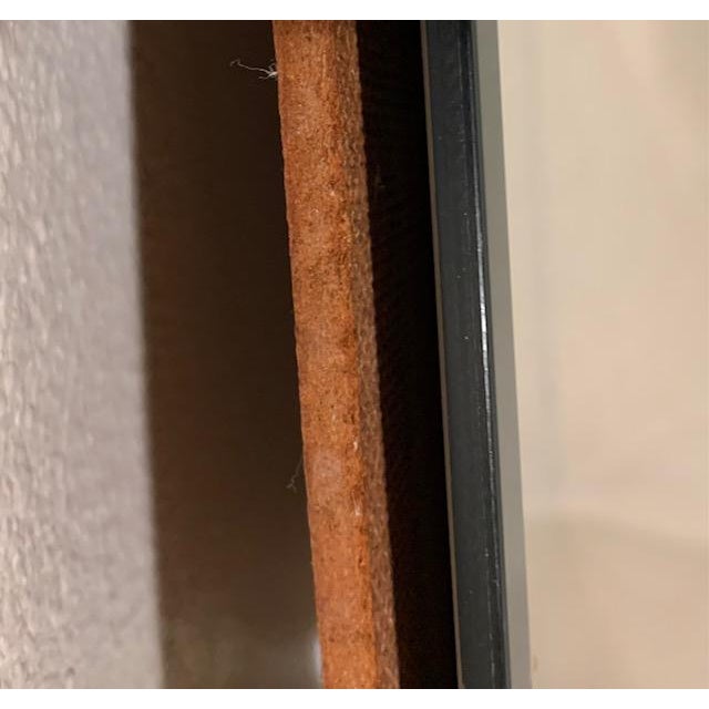 Vintage 1950's Mid Century Modern Wall Mirro Beveled Edges For Sale In Portland, OR - Image 6 of 14