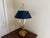 French Provincial Vintage French Regency Brass Bouillotte Lamp With Black Tole Shade For Sale - Image 3 of 13