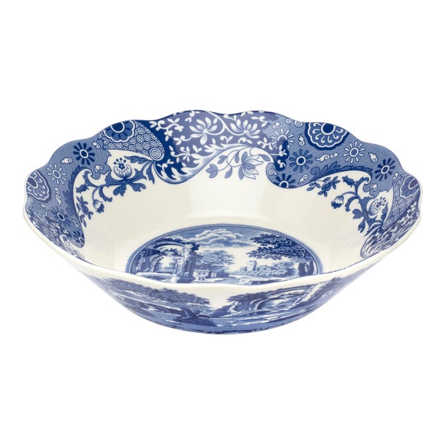 Spode Blue Italian Daisy Bowl 10" For Sale