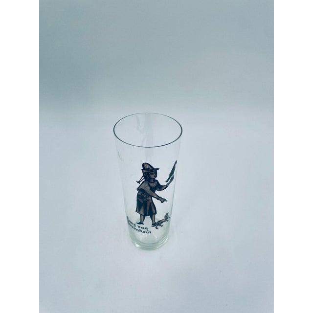 Vintage-style juice glass, crafted from high-quality glass. Made in Germany as a souvenir. The clear, tall glass is...