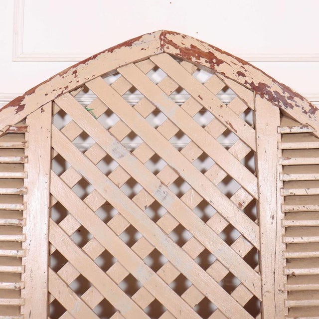 French Arched Shutters, 1890s, Set of 2 For Sale - Image 10 of 14