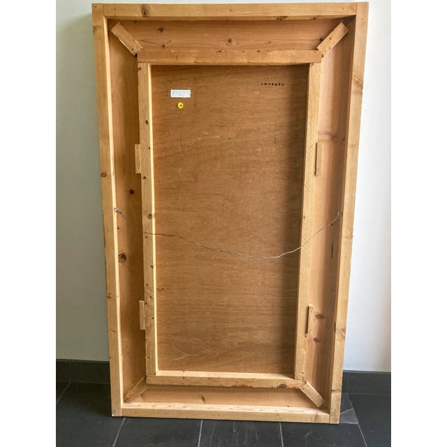 Wood Abstract Expressionist Cubist Spore Painting #2 by Jeff Koegel 1996 For Sale - Image 7 of 9