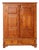 Antique Pine Paneled Armoire With Original Peg Rail | Continental Europe Ca. 1850 For Sale