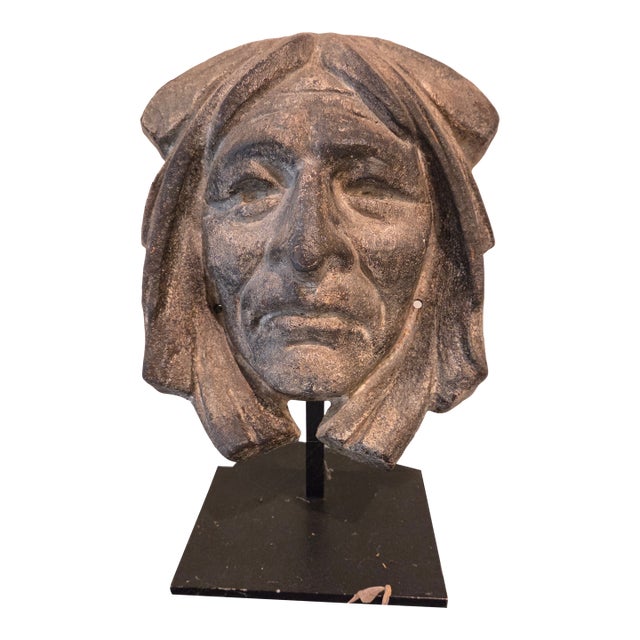 19th Century Indigenous Male Indian Head For Sale