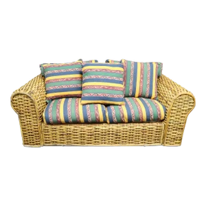 Polo Ralph Lauren Woven & Bamboo Settee