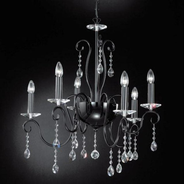 Diva 12 Lights Chandelier in Polished Chrome and Crystal by Aggiolight For Sale - Image 6 of 15