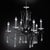 Diva 12 Lights Chandelier in Polished Chrome and Crystal by Aggiolight For Sale - Image 6 of 15